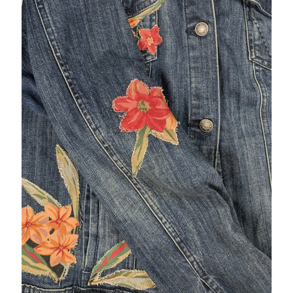 Refreshed - ANA Upcycled Denim Jacket Size XL - Picture 3 of 5